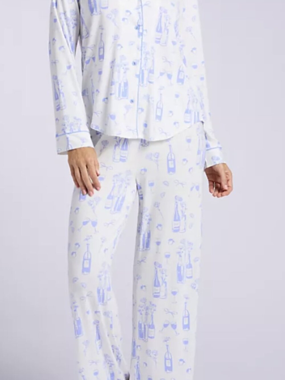 PJ Salvage Parisian Dreams Whimsical Print Pajama Set